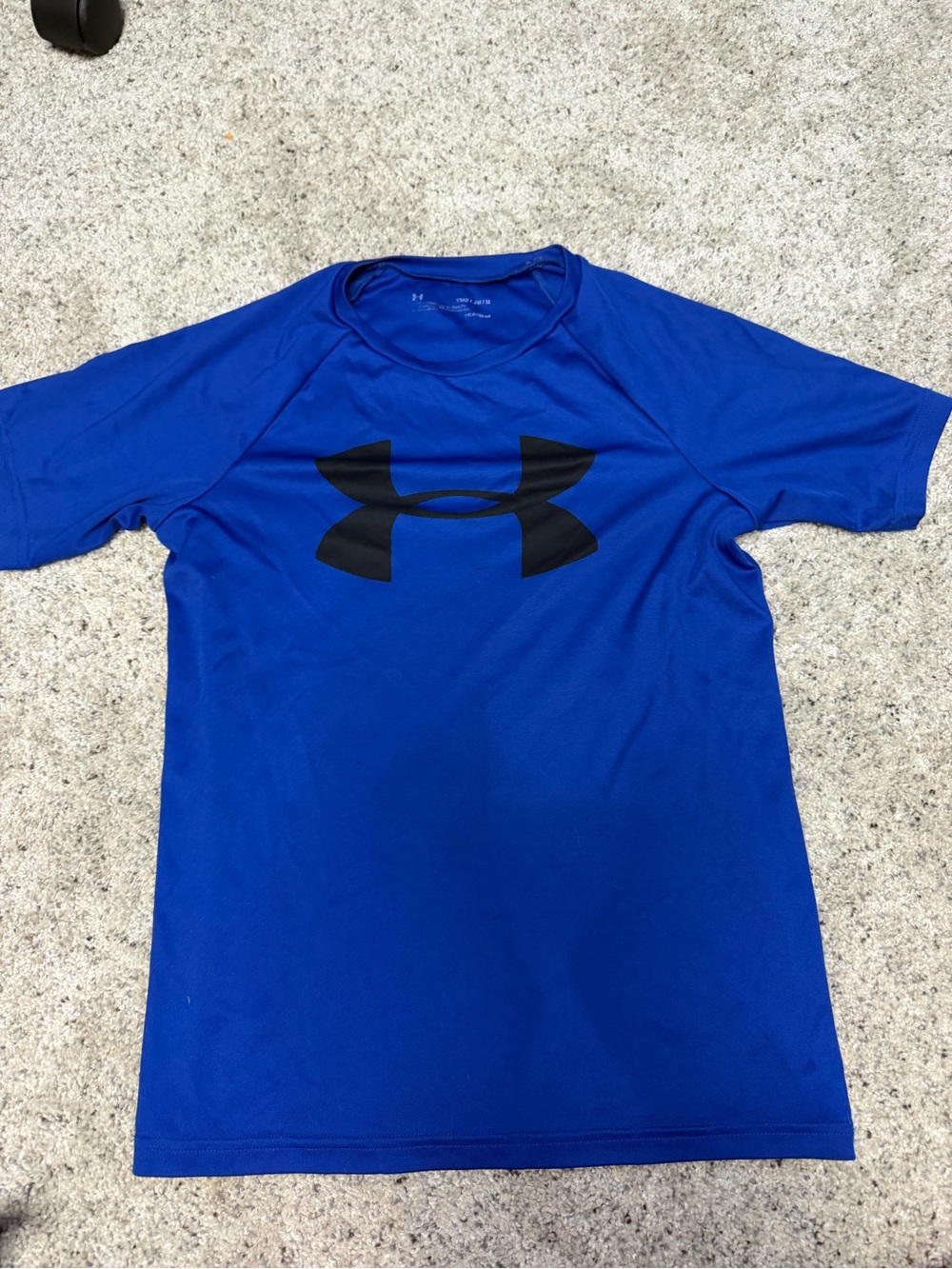 Under Armour Men’s Royal Blue Performance Tee with Black Logo
